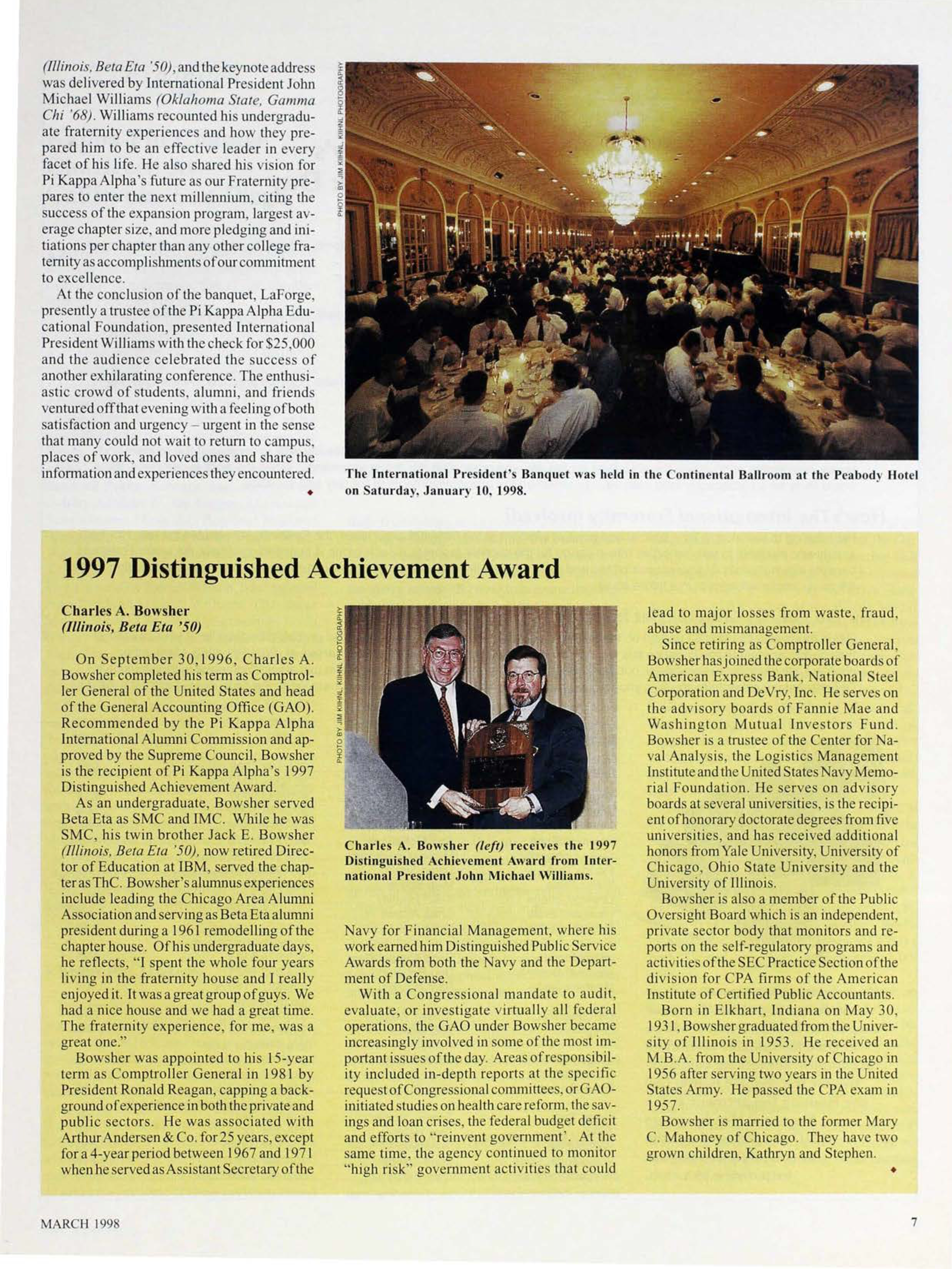1997 Distinguished Achievement Award